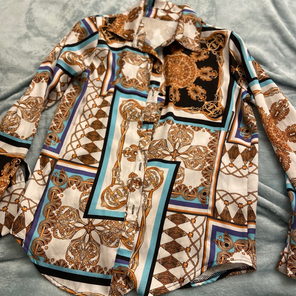 Versace style blouse